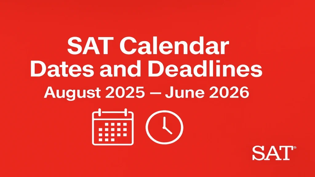 SAT Calendar Dates and Deadlines SAT Calendar Dates and Deadlines